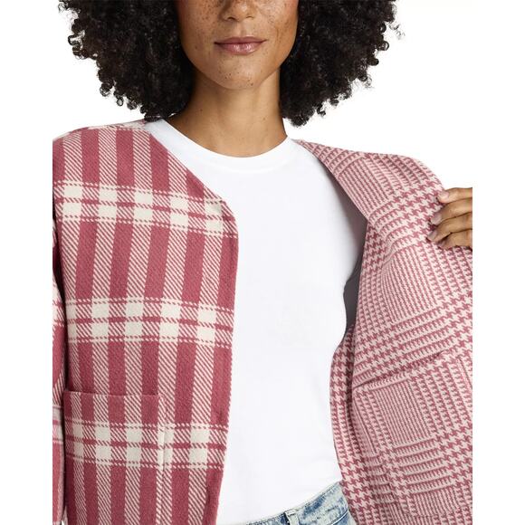Splendid Women's Tiffany Plaid Jacket Poppy Glen Check Size Xs 0039 - Picture 3 of 5